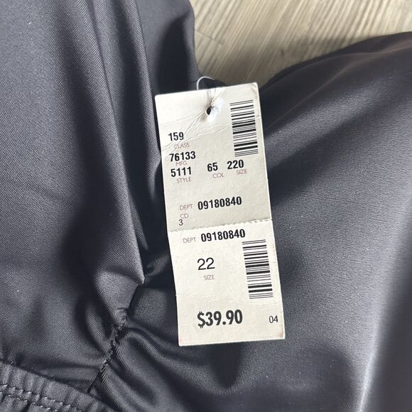 NWT The Avenue One Piece Swimsuit Black And Pink With Halter Top Size 22 - Picture 3 of 9